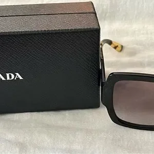 Prada | Accessories | Super Cute Square Tortoise Side 